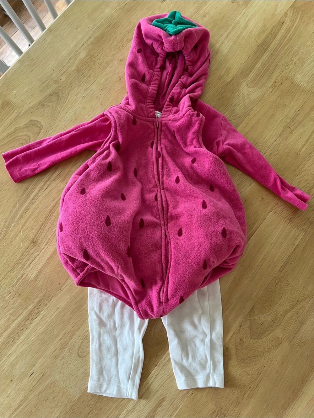 Carter’s Baby Three Piece Strawberry Costume Size 12M - Picture 4 of 8